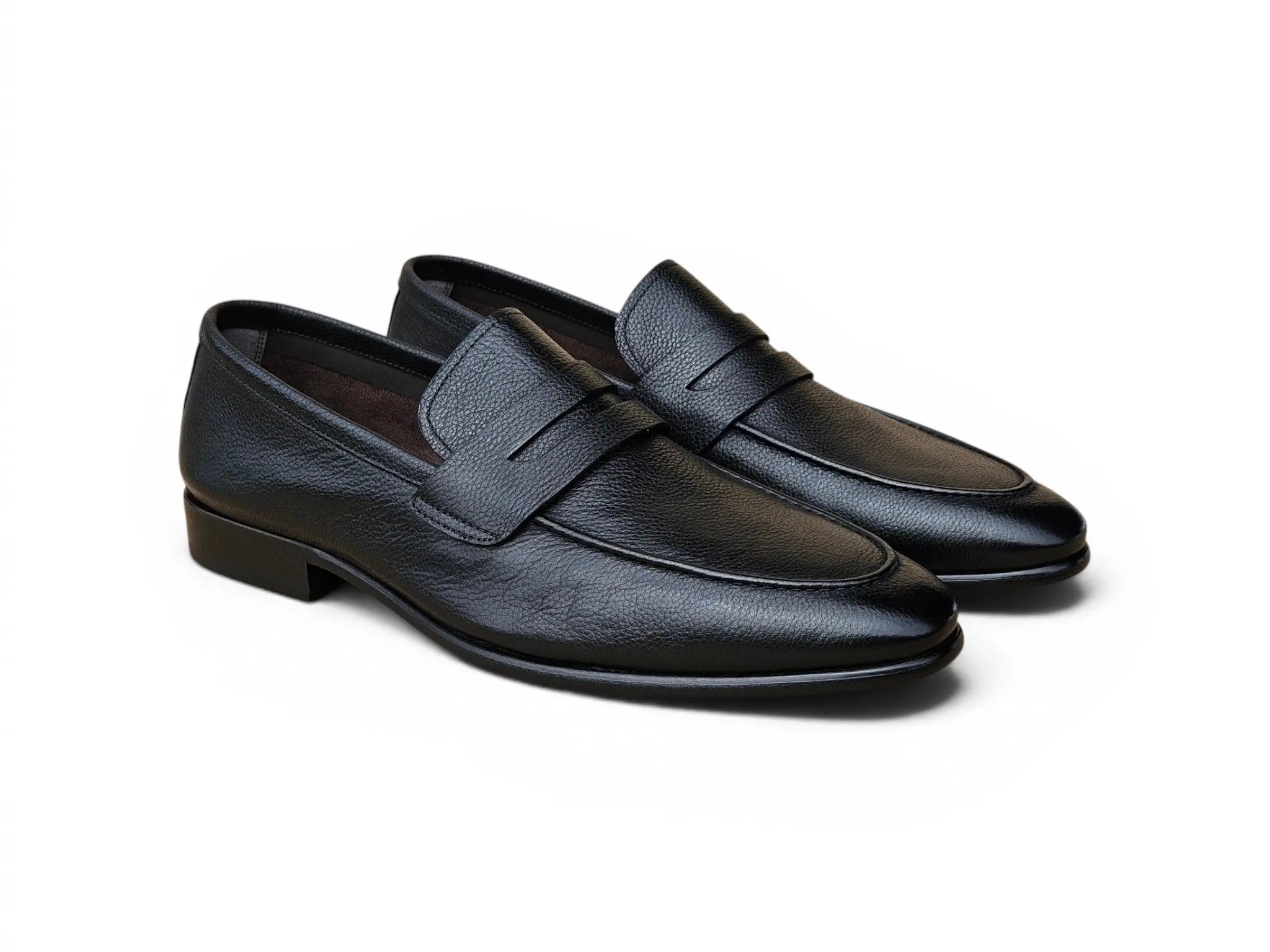 Axel Penny Loafer Tumble Leather Carrucci