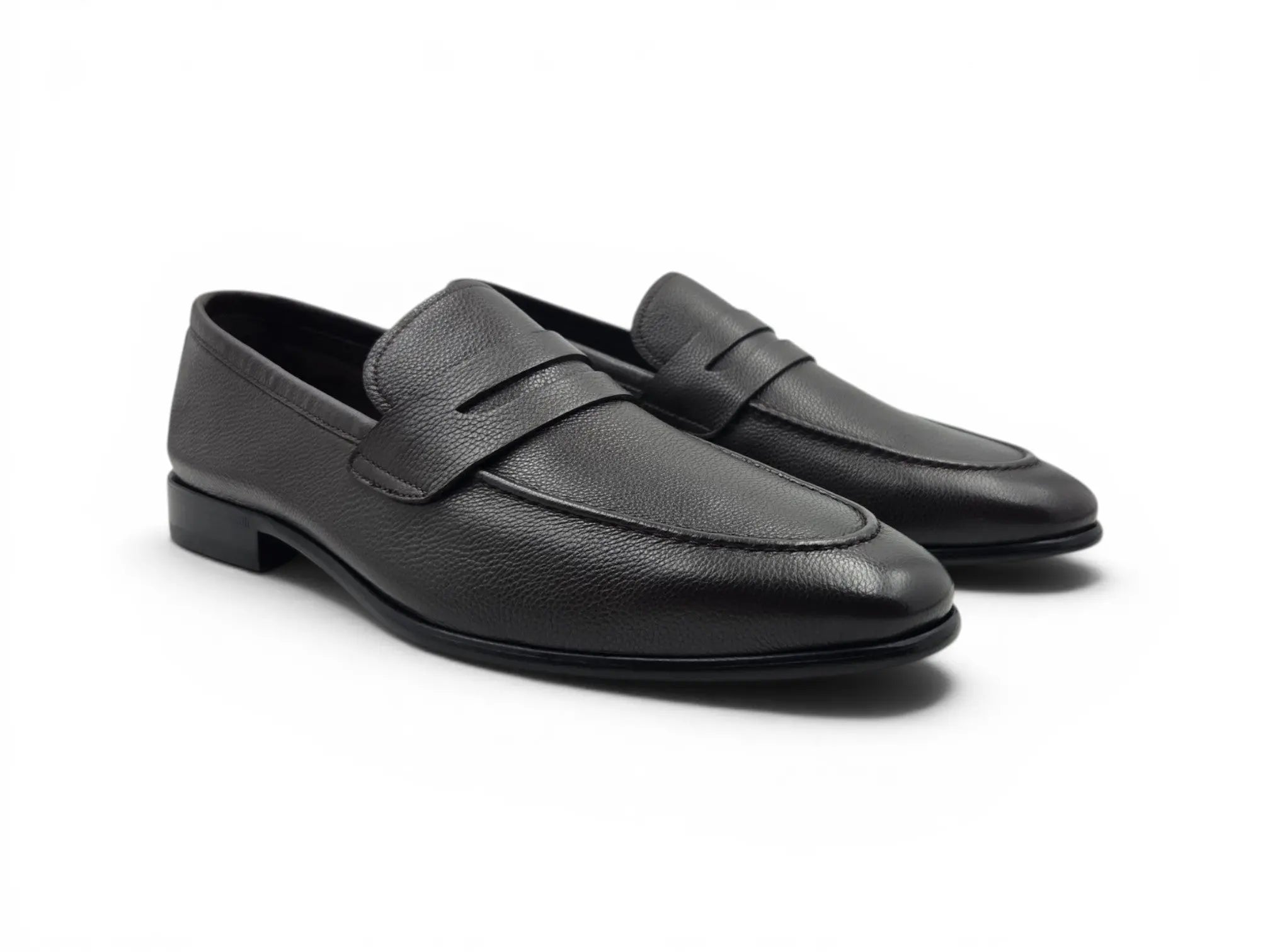 Axel Penny Loafer Tumble Leather Carrucci