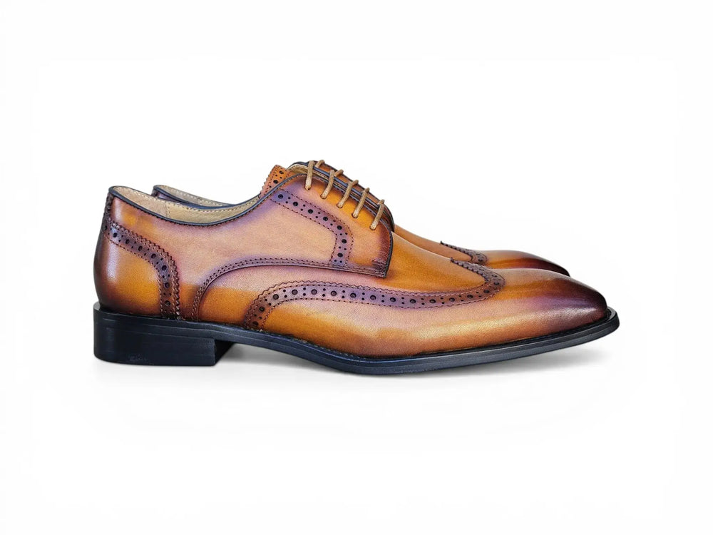 Blucher Style Wingtip Derby - Carrucci Shoes Blucher Style Wingtip Derby - Carrucci Shoes