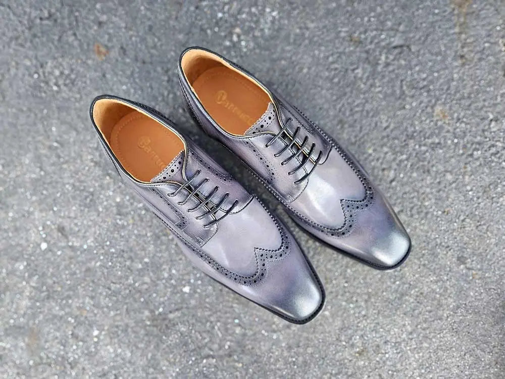 Blucher Style Wingtip Oxford Carrucci