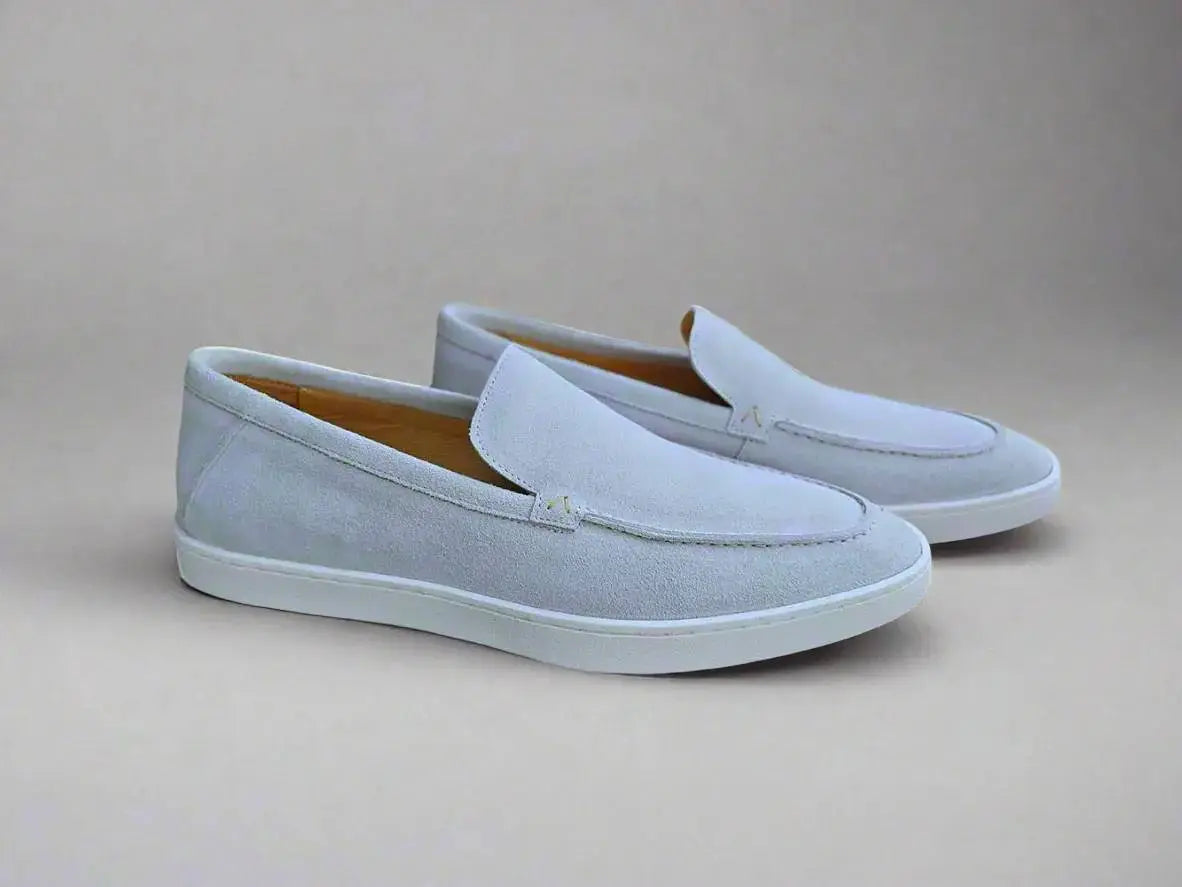 Blue Suede Loafer Carrucci