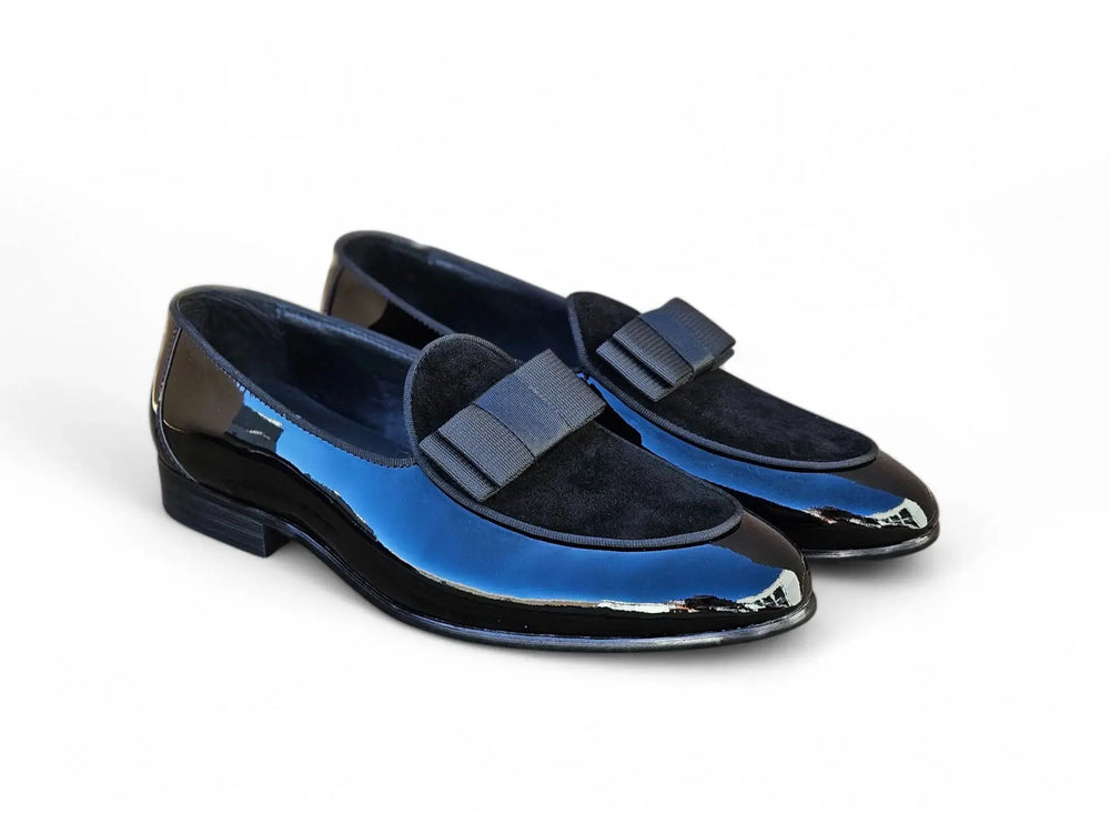 Bow Tie Patent Leather Formal Shoe - Carrucci Shoes Black / 12 Bow Tie Patent Leather Formal Shoe - Carrucci Shoes Black / 12