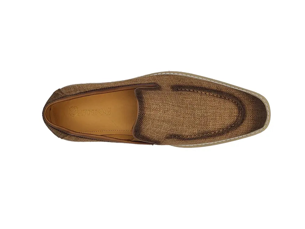 Burninshed Linen Loafer Carrucci