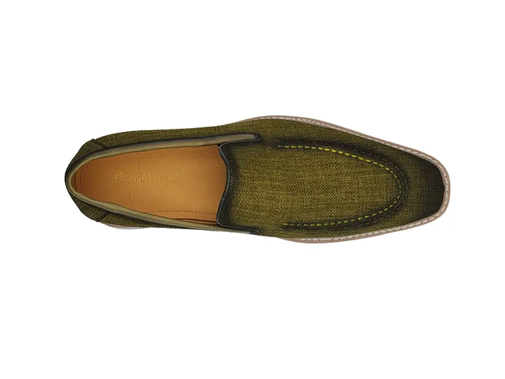 Burninshed Linen Loafer Carrucci