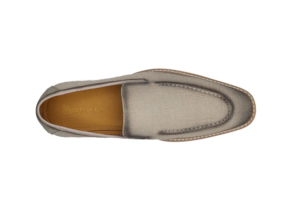 Burninshed Linen Loafer Carrucci