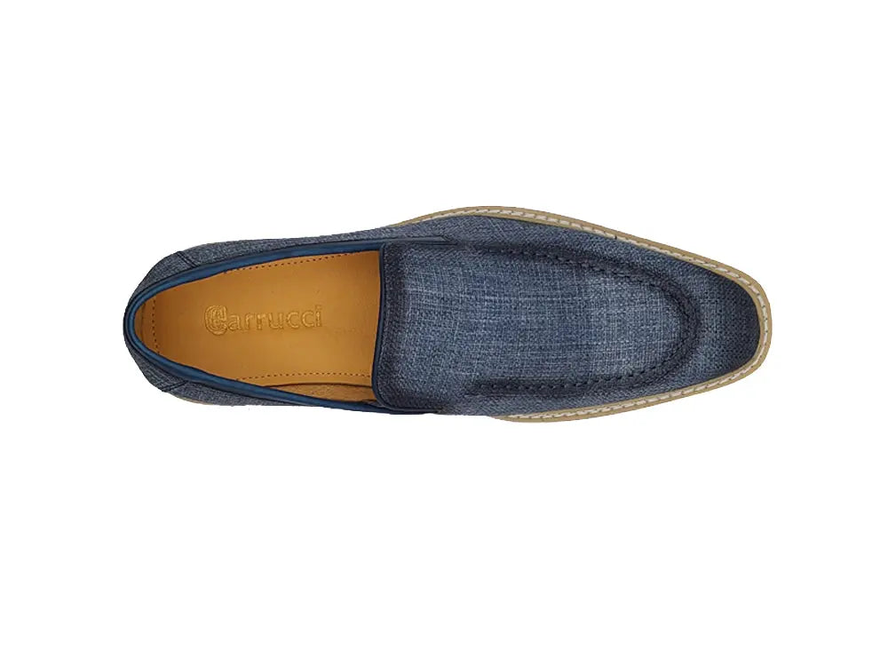 Burninshed Linen Loafer Carrucci