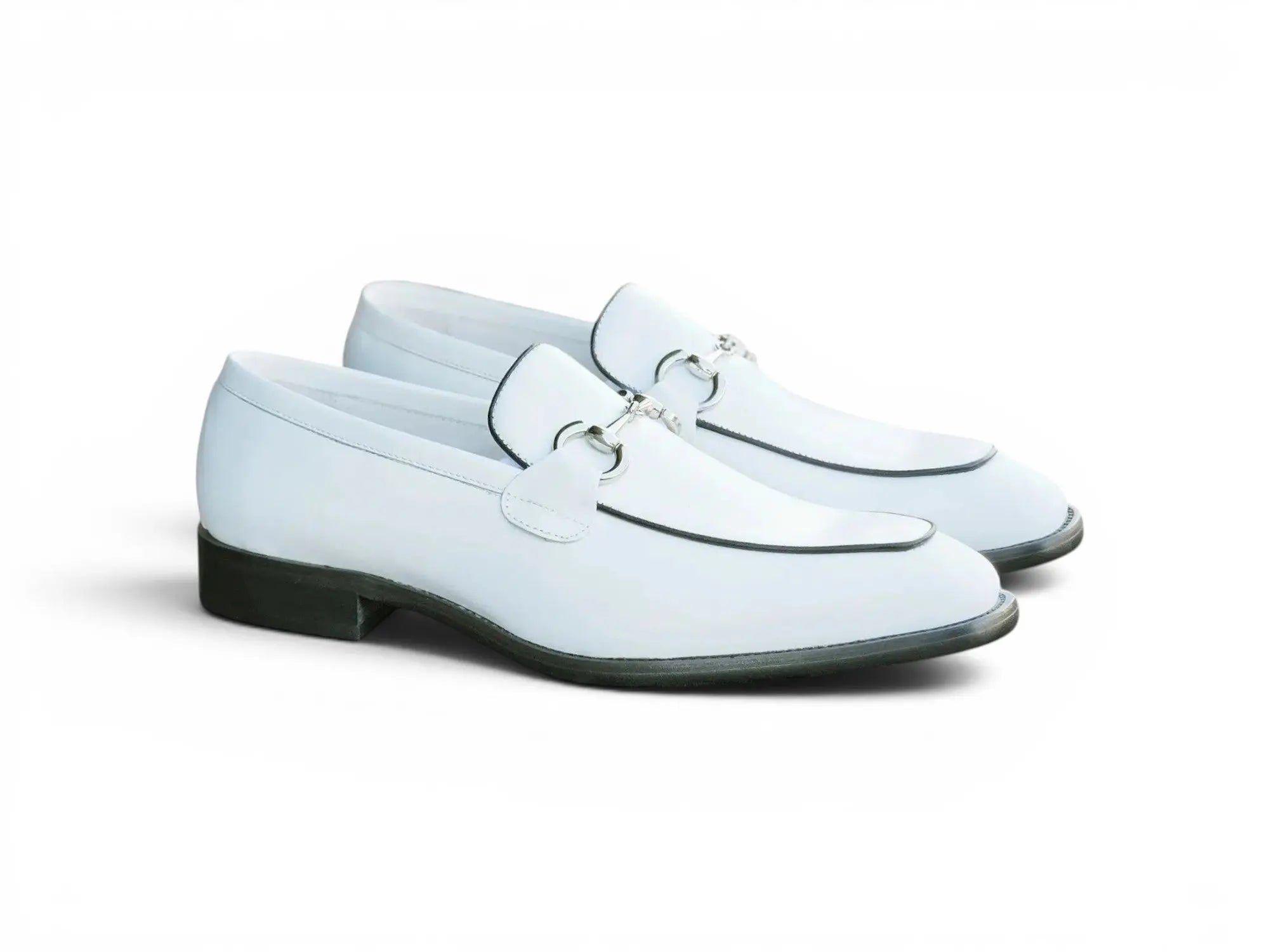 Burnished Calfskin Horsebit Loafer Carrucci