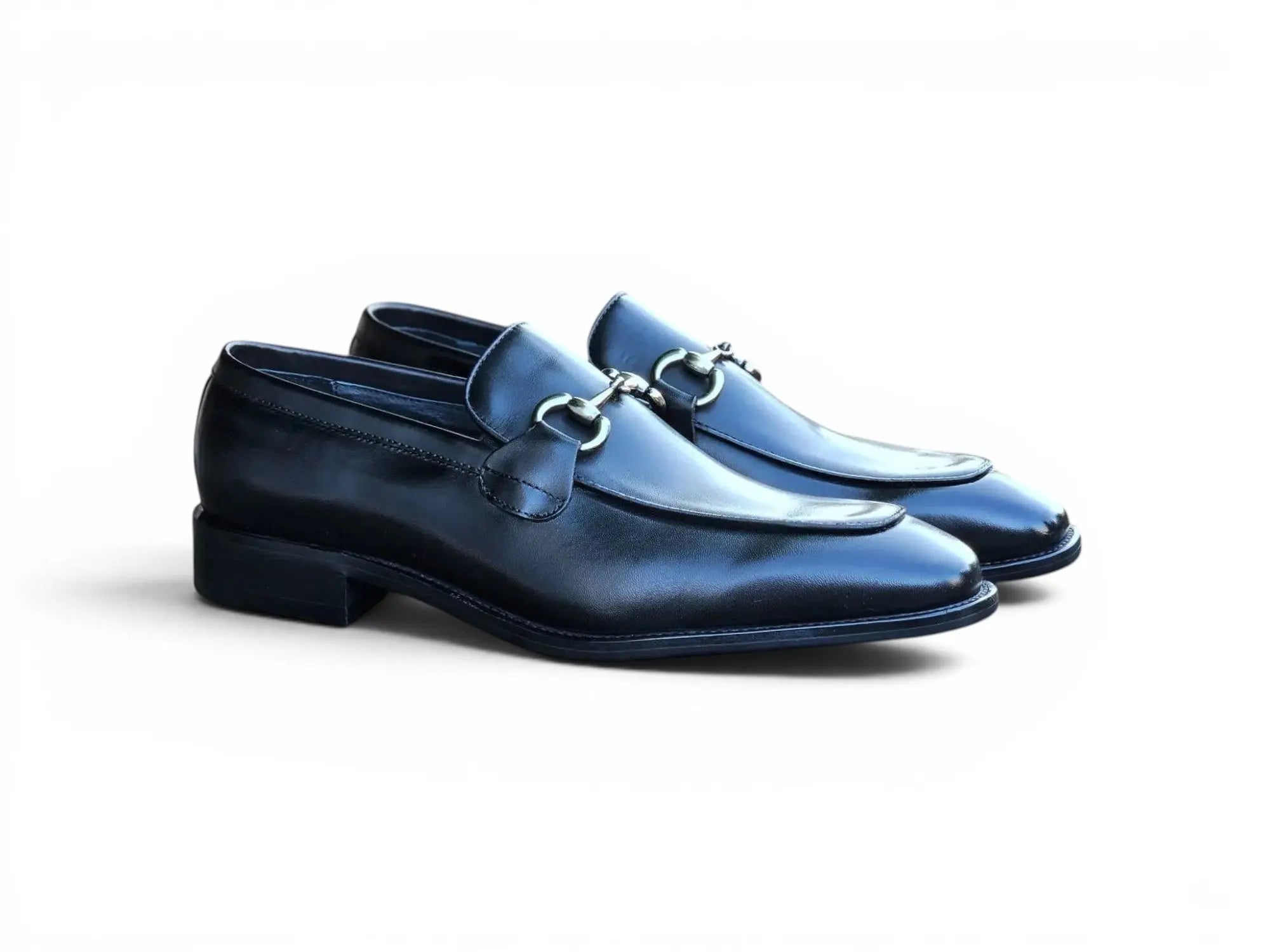 Burnished Calfskin Horsebit Loafer Carrucci