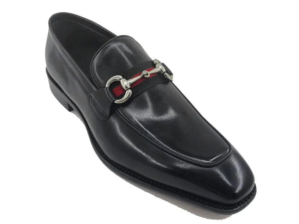 Burnished Calfskin Slip-On Loafer Carrucci