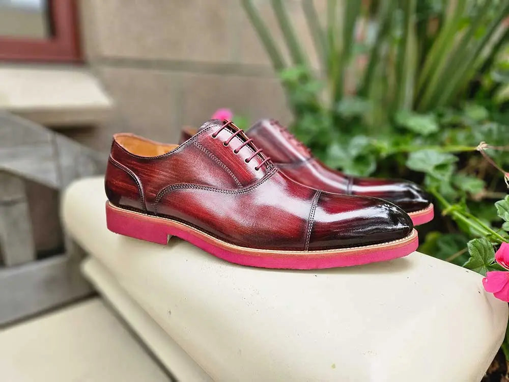 Burnished Cap Toe Oxford Carrucci