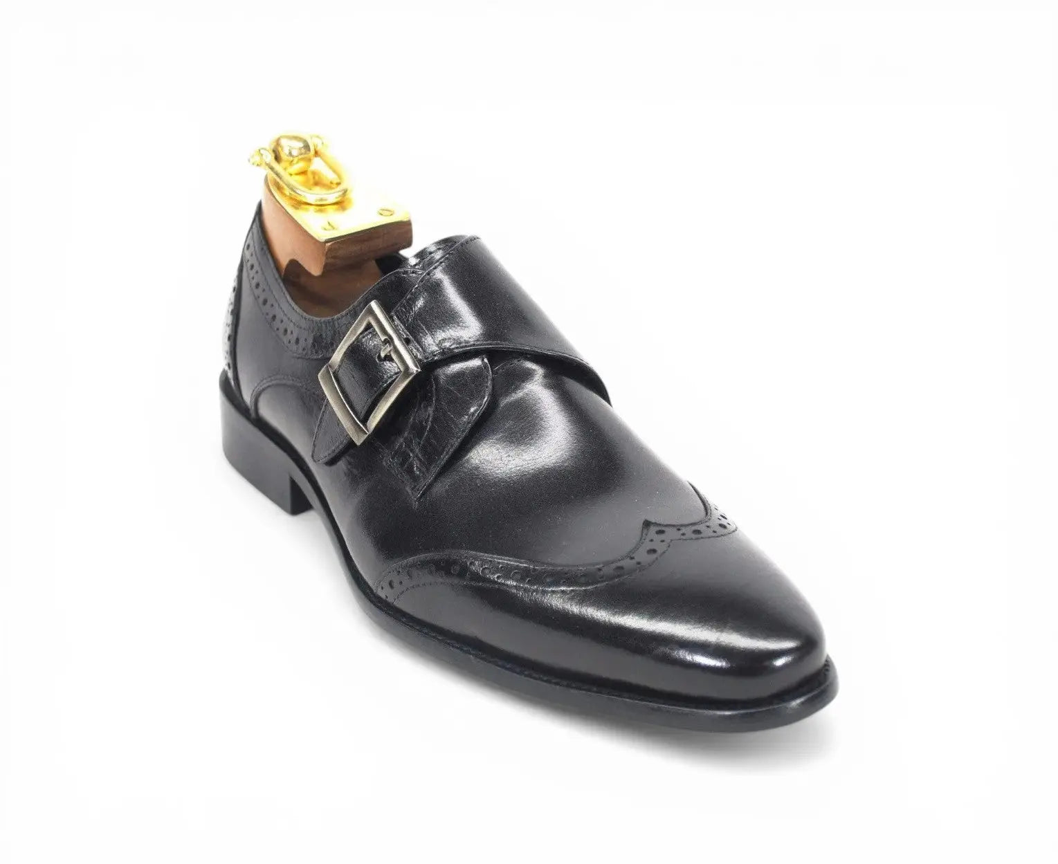 Burnished Wingtip Monk Strap KS099-710 Carrucci