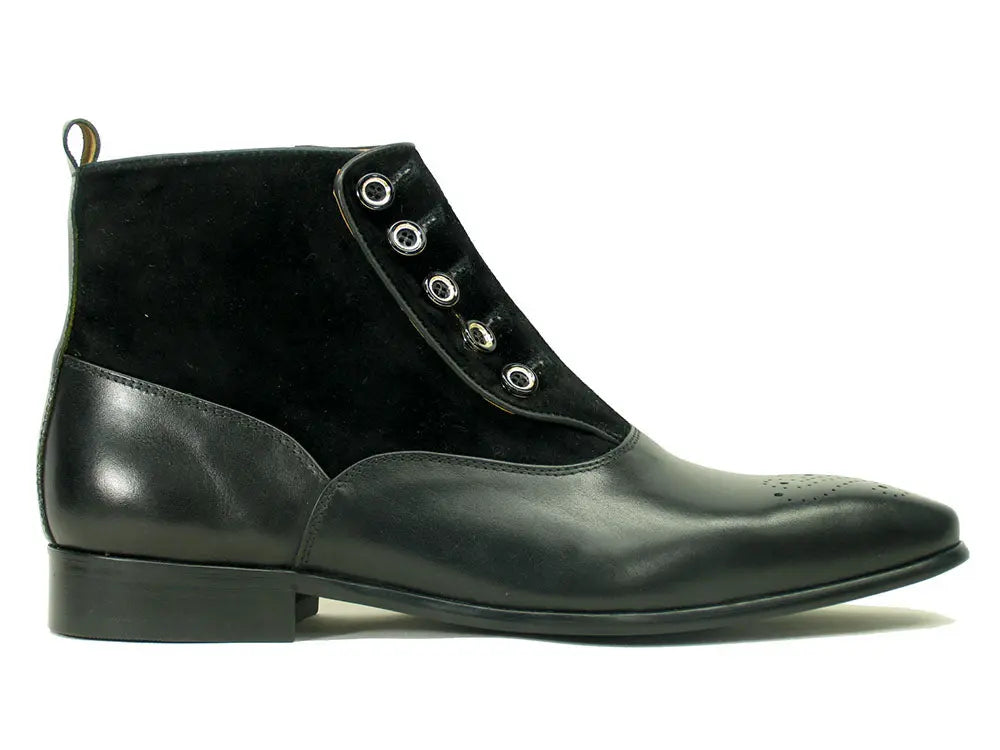 Calfskin Button Up Slip-On Boot Carrucci