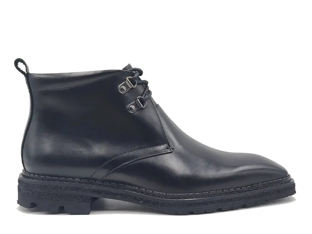 Calfskin Chukka Boot with Lug Sole Carrucci