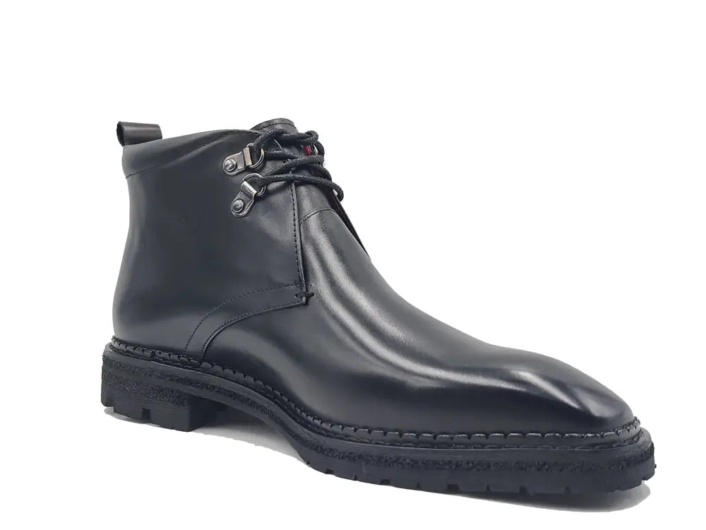 Calfskin Chukka Boot with Lug Sole Carrucci