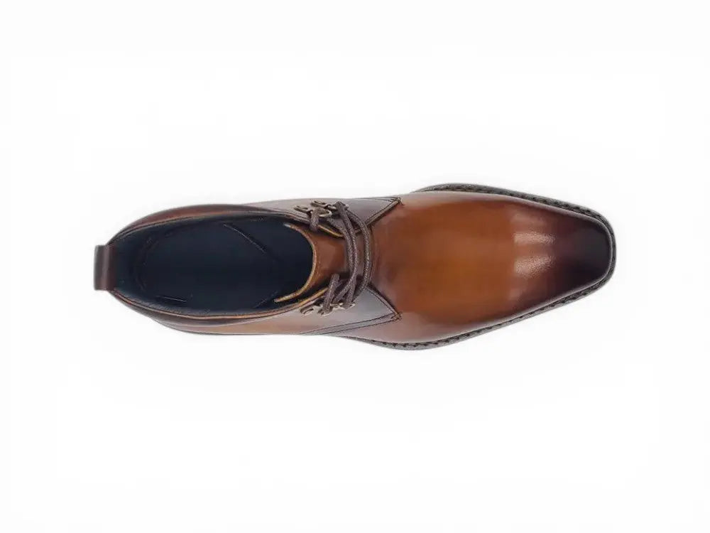 Calfskin Chukka Boot with Lug Sole Carrucci