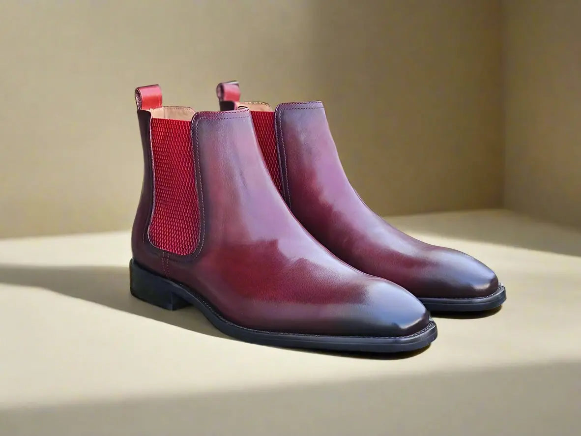 Calfskin Leather Chelsea Boot Carrucci