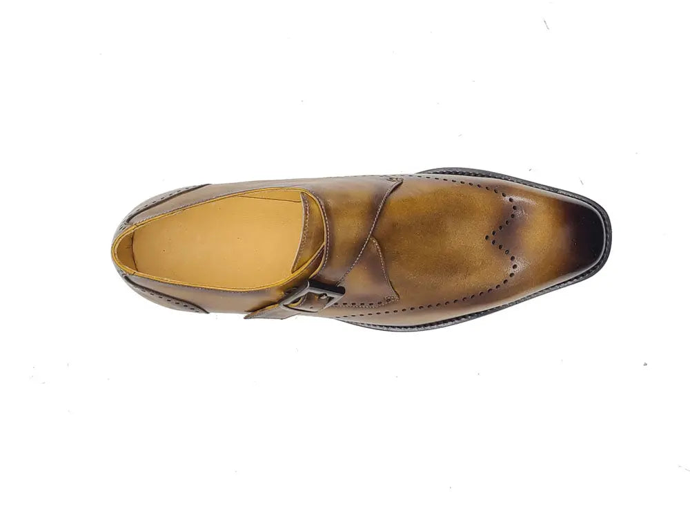 Calfskin Single Monk Loafer Carrucci