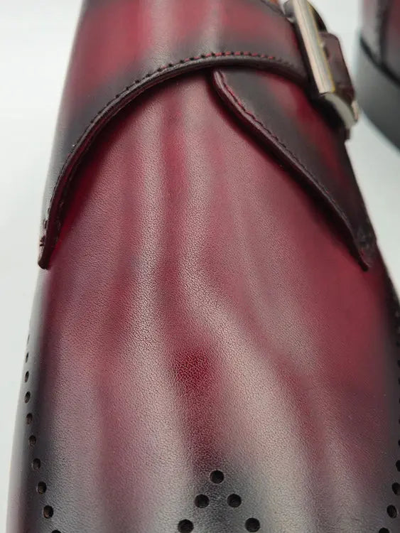 Calfskin Single Monk Loafer Carrucci