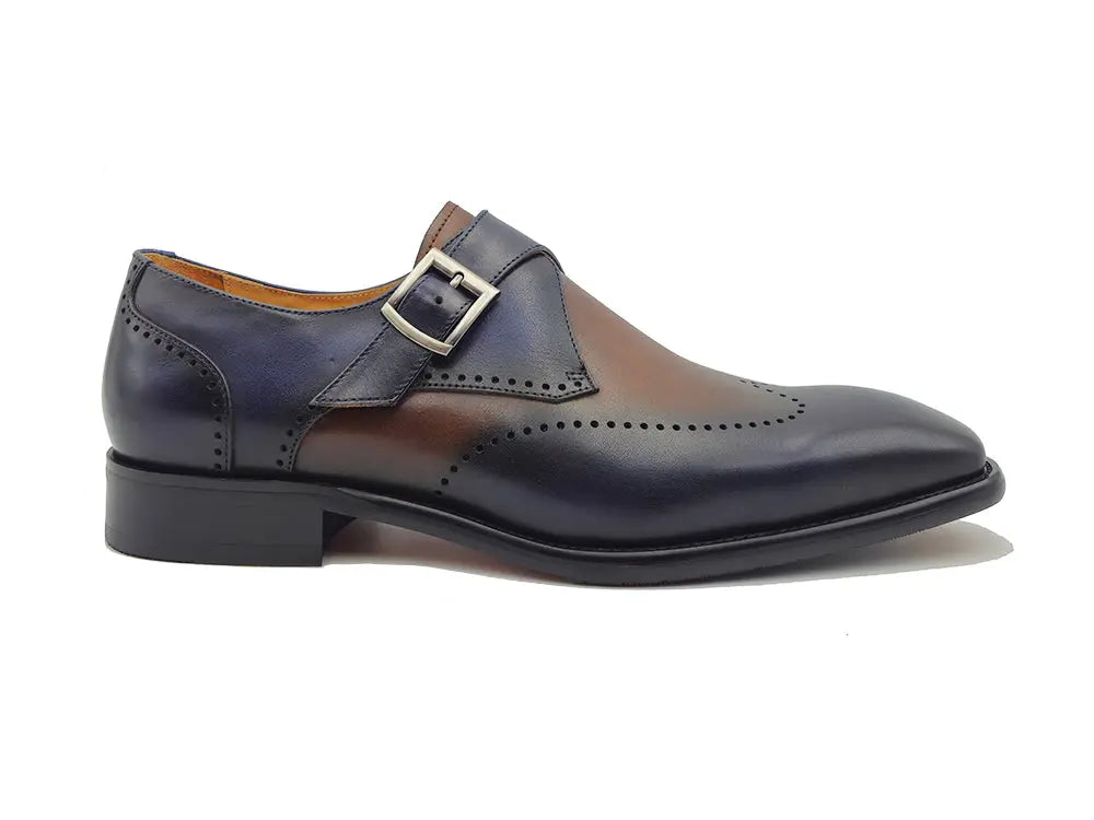 Calfskin Single Monk Loafer Carrucci