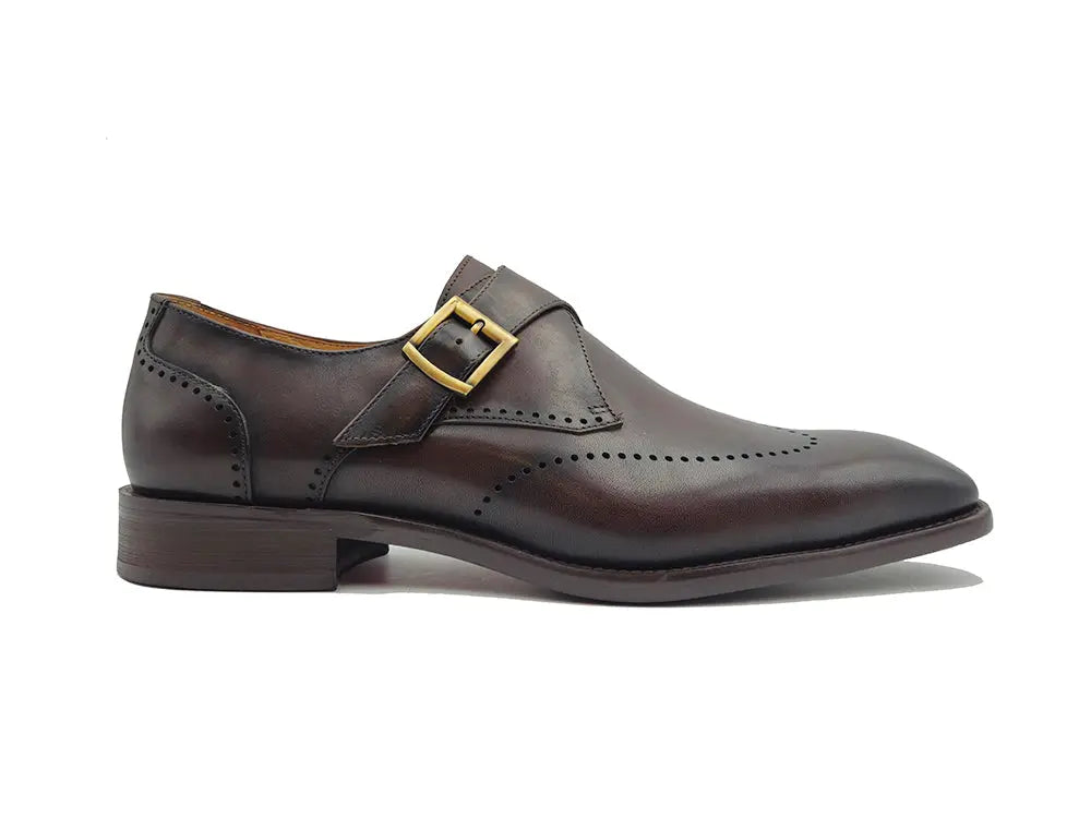 Calfskin Single Monk Loafer Carrucci