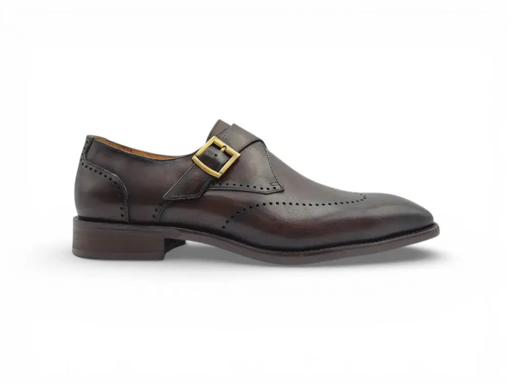 Calfskin Single Monk Loafer Carrucci