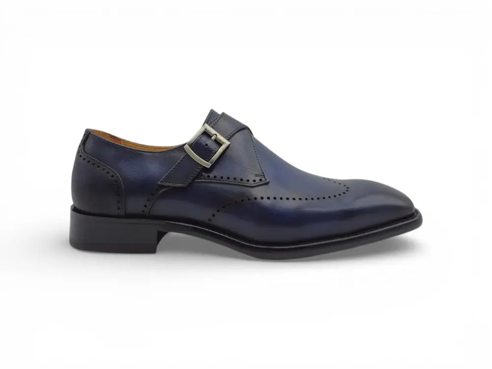 Calfskin Single Monk Loafer Carrucci
