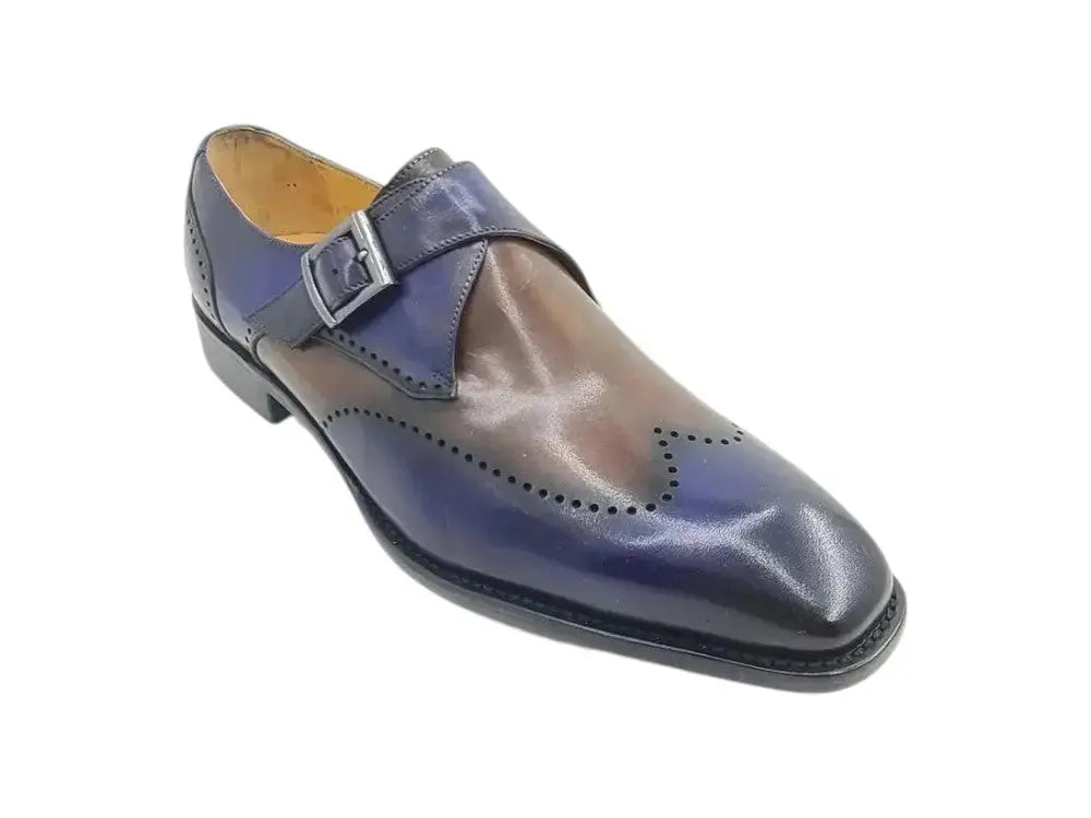 Calfskin Single Monk Loafer Carrucci