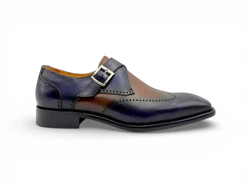 Calfskin Single Monk Loafer Carrucci