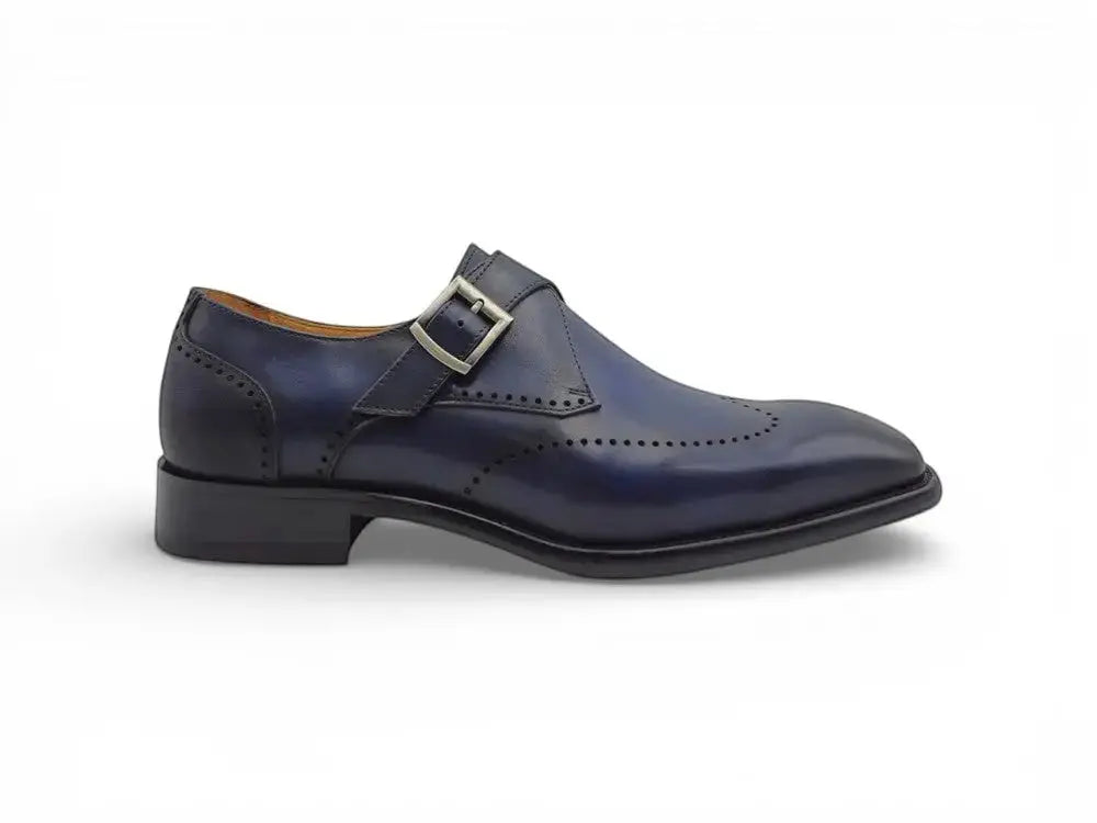 Calfskin Single Monk Loafer Carrucci