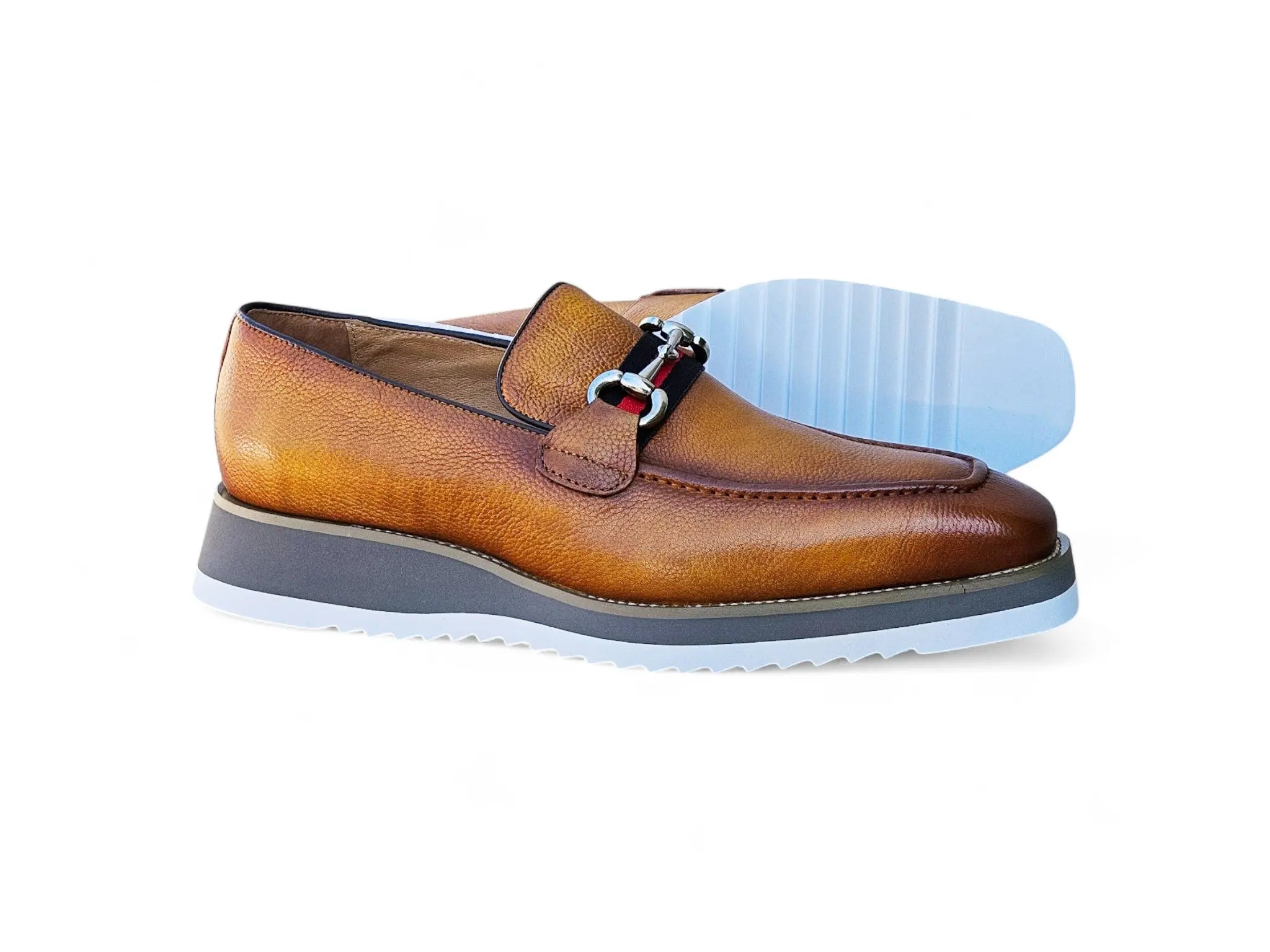 Calfskin Slip-On Horsebit Loafer Carrucci