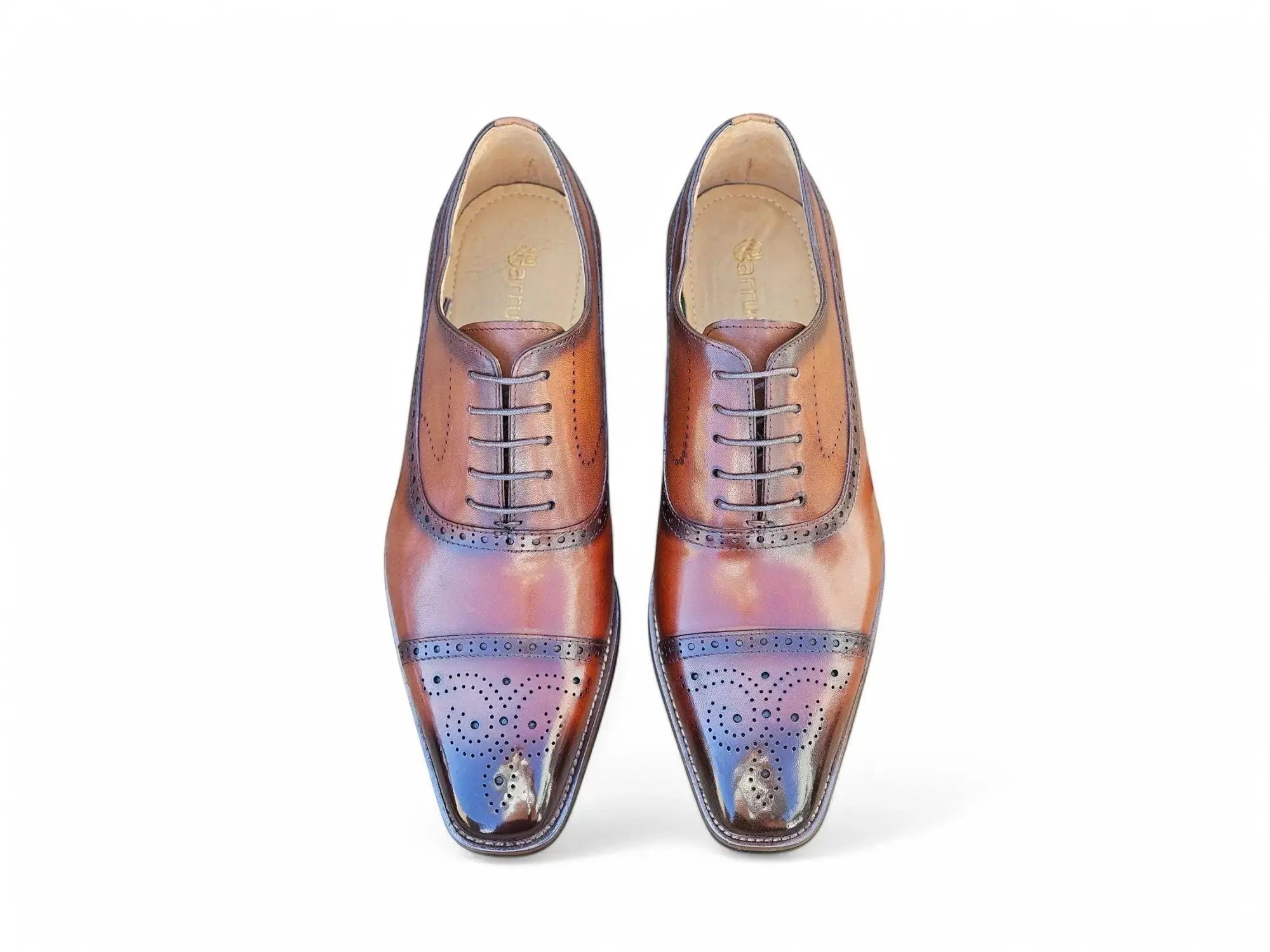 Cap Toe Lace-up in Leather Sole Carrucci