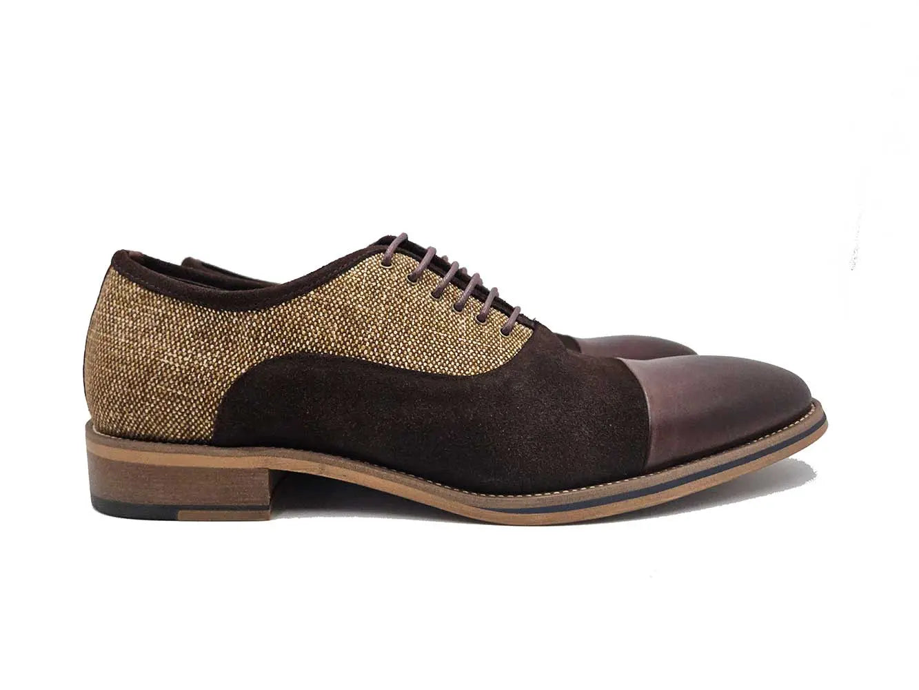 Cap Toe Linen Oxford Carrucci