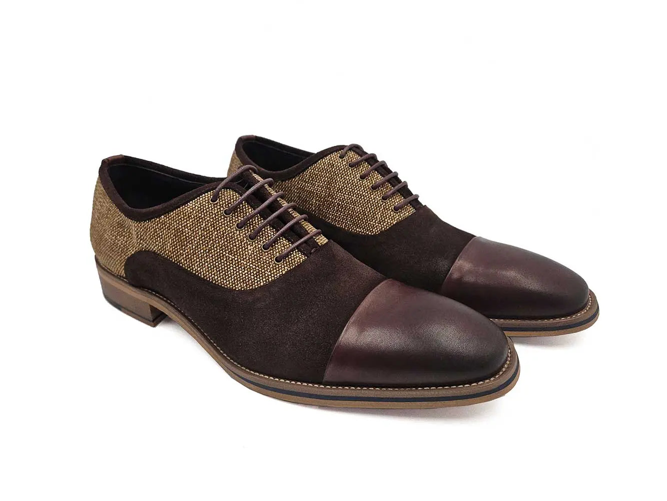 Cap Toe Linen Oxford Carrucci