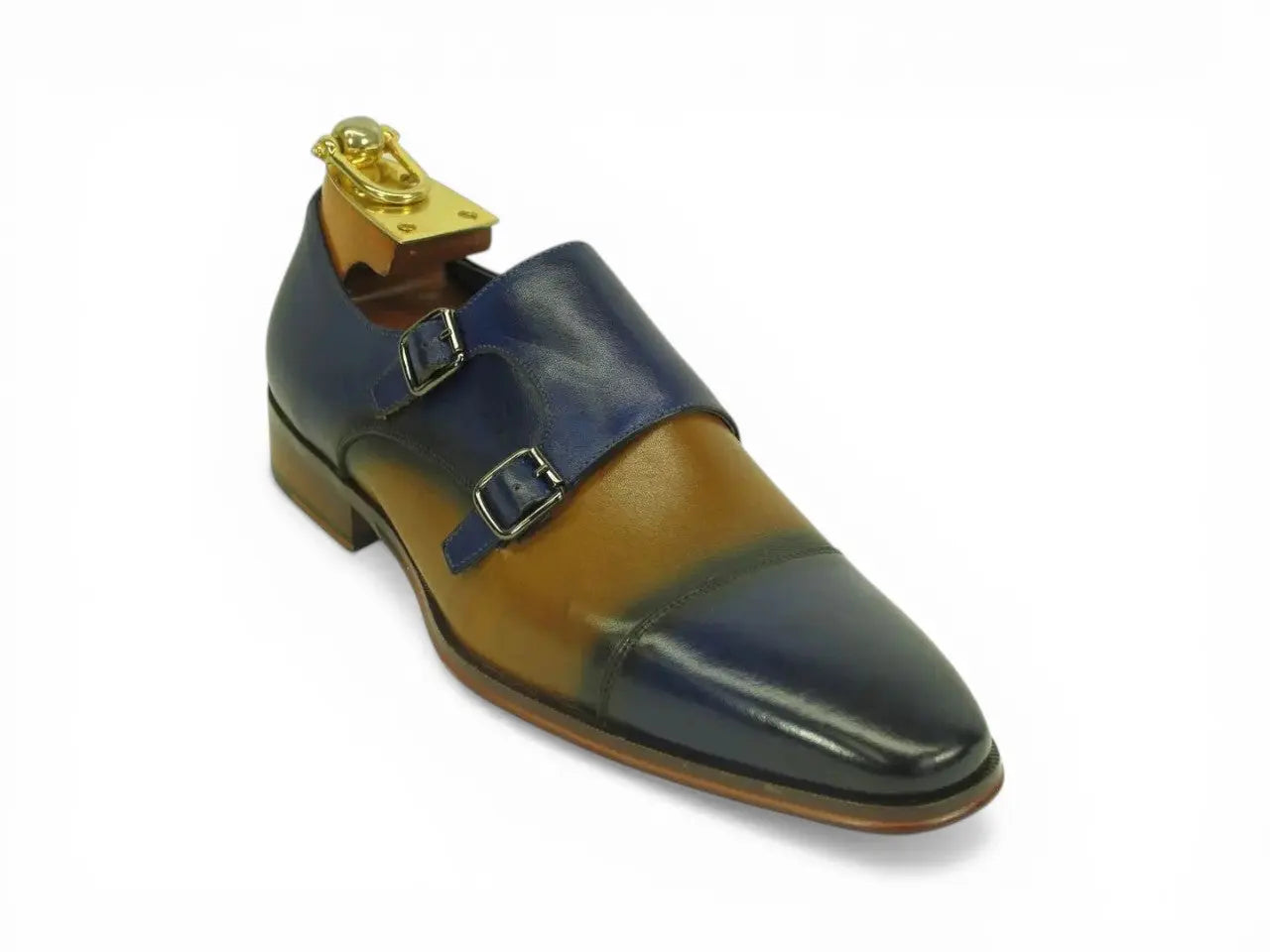 Two Tone Monk Strap Loafer Carrucci