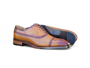 Cap Toe Oxford Leather Sole Carrucci