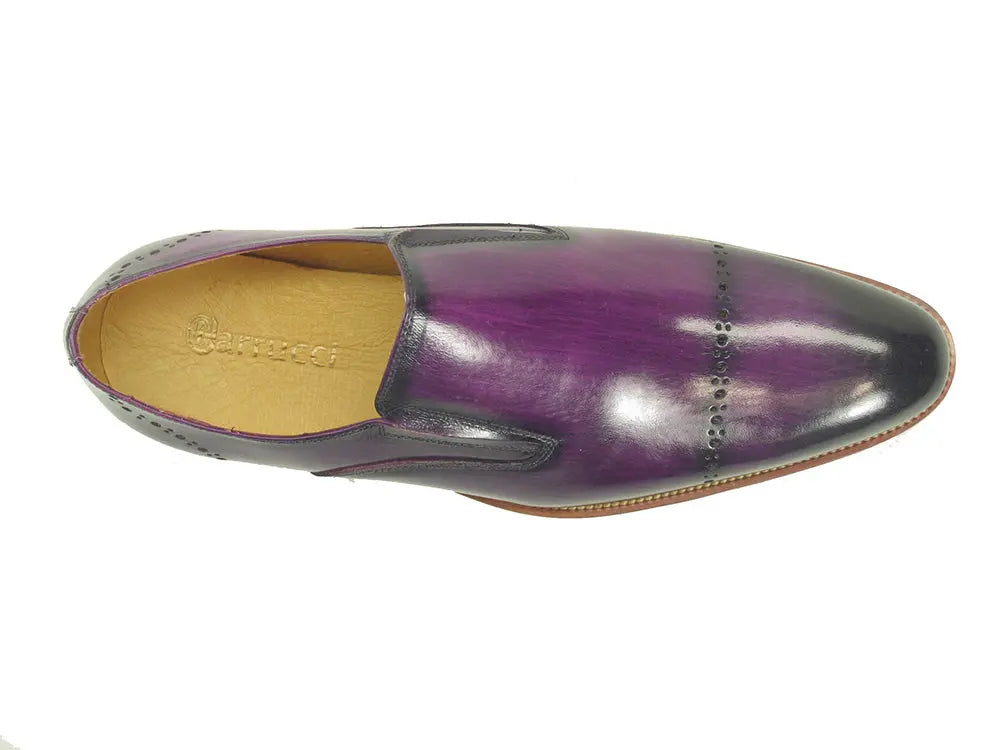 Chic Patina Finish Calfskin Slip-on Carrucci