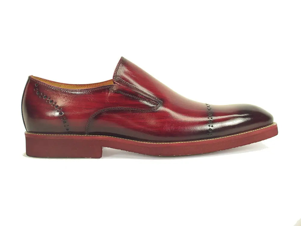 Chic Patina Finish Calfskin Slip-on Carrucci