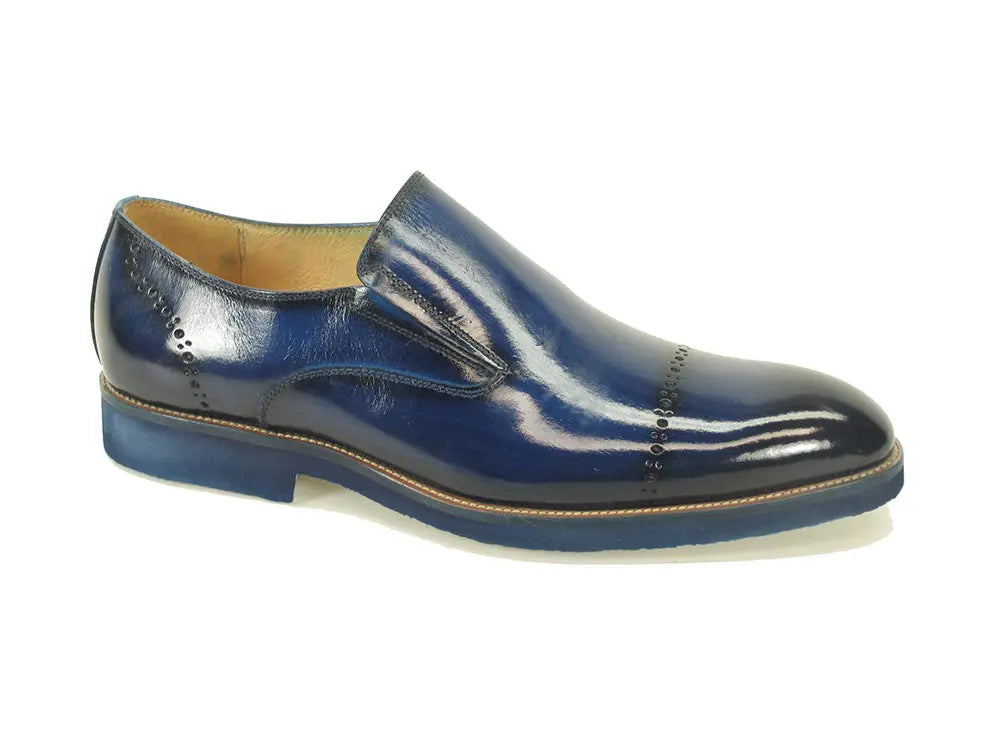 Chic Patina Finish Calfskin Slip-on Carrucci