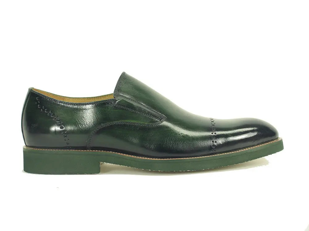 Chic Patina Finish Calfskin Slip-on Carrucci