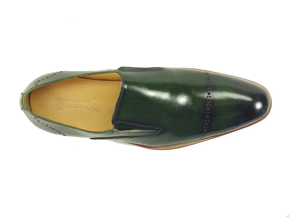 Chic Patina Finish Calfskin Slip-on Carrucci