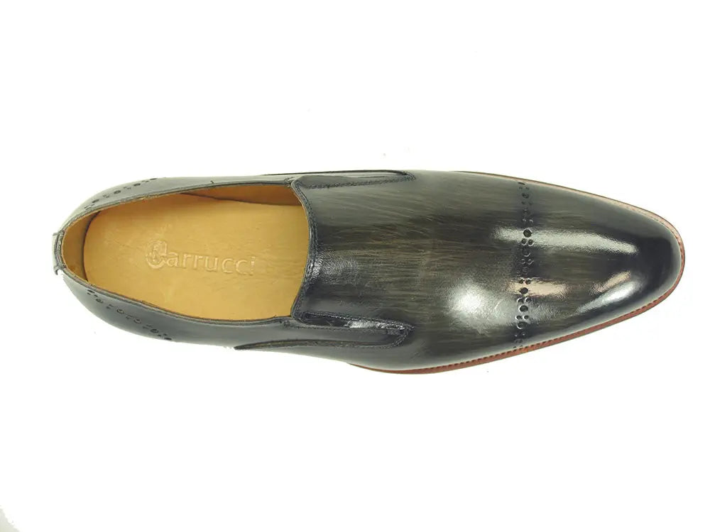 Chic Patina Finish Calfskin Slip-on Carrucci