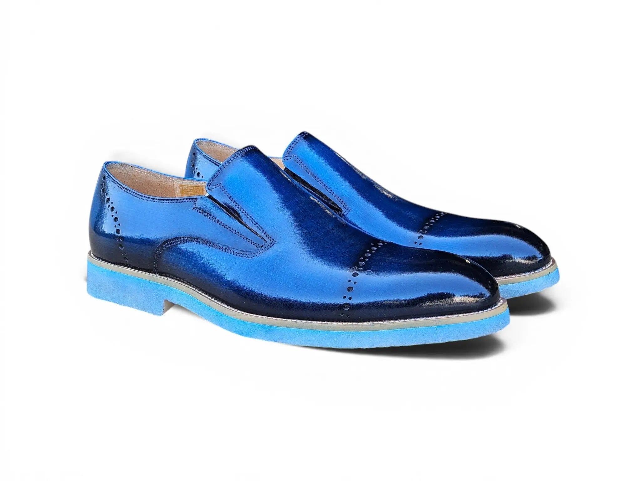 Chic Patina Finish Calfskin Slip-on Carrucci