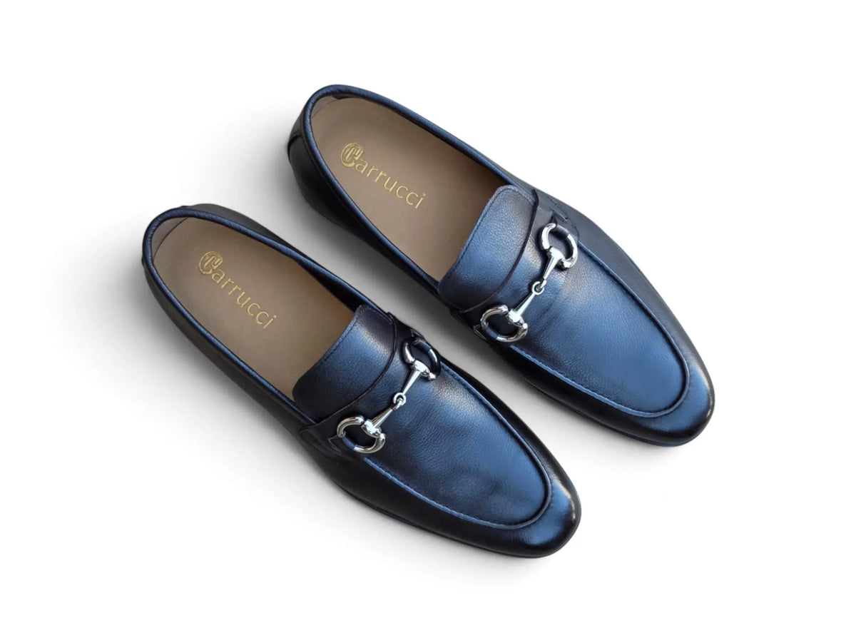 Como Men’s Leather Horsebit Loafer Carrucci
