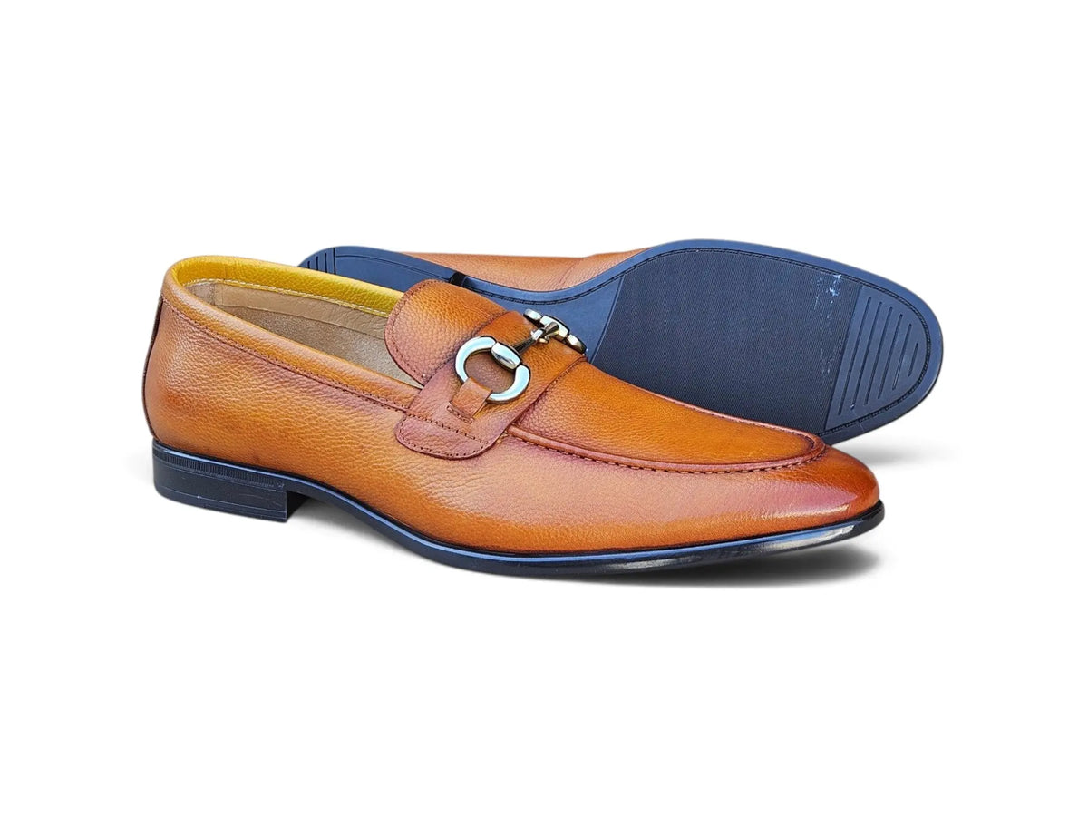 Como Men’s Leather Horsebit Loafer Carrucci
