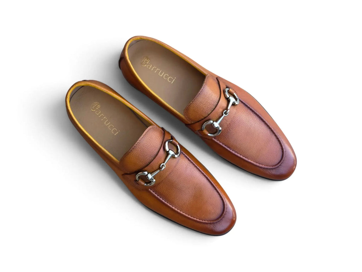 Como Men’s Leather Horsebit Loafer Carrucci