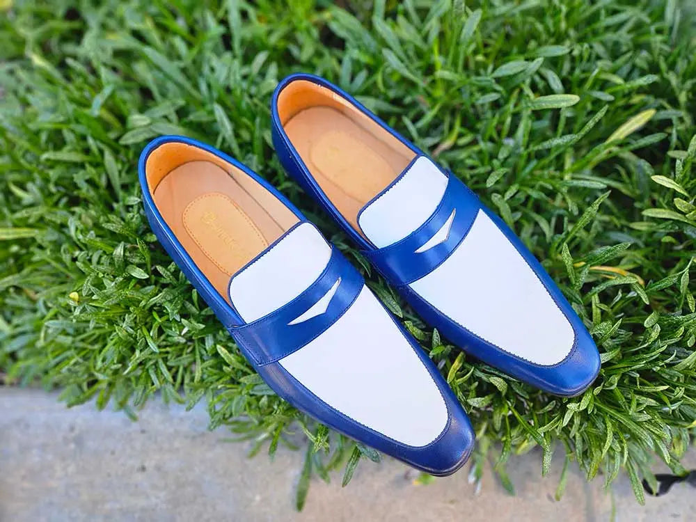 Contrast Two Tone Penny Loafer Carrucci