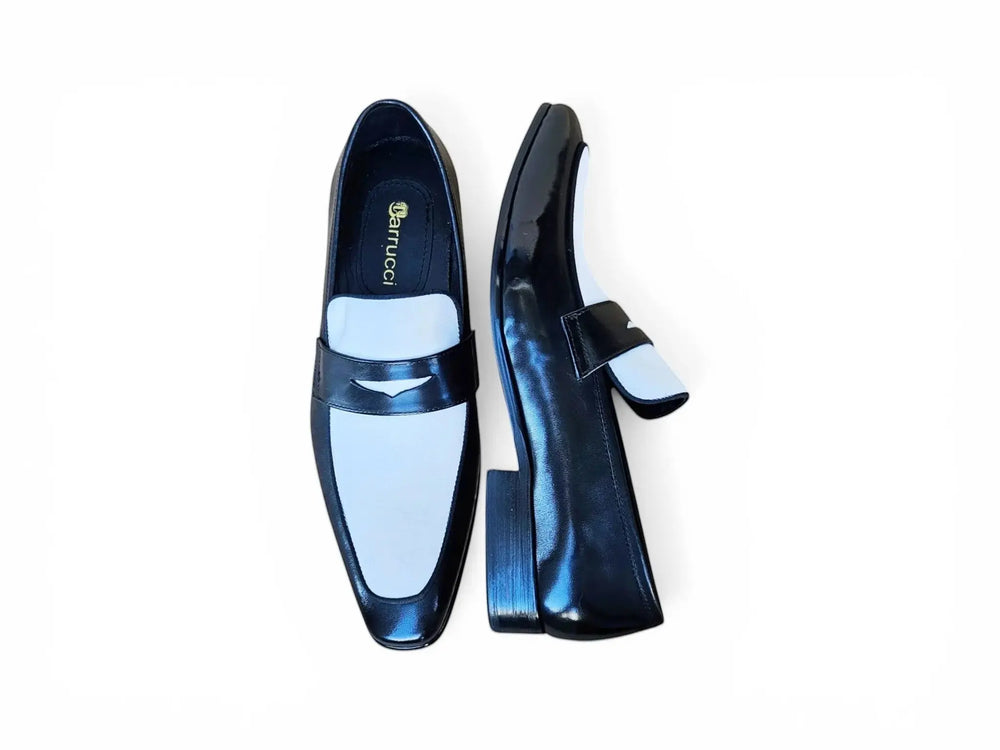Contrast Two Tone Penny Loafer - Carrucci Shoes display picture 3