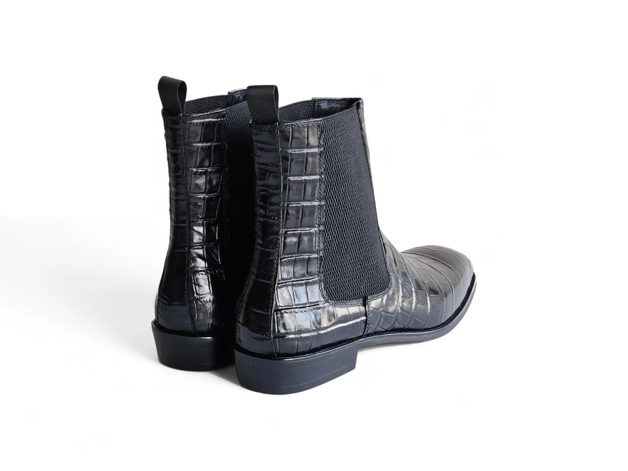 Crocodile Embossed Chelsea Boot Carrucci