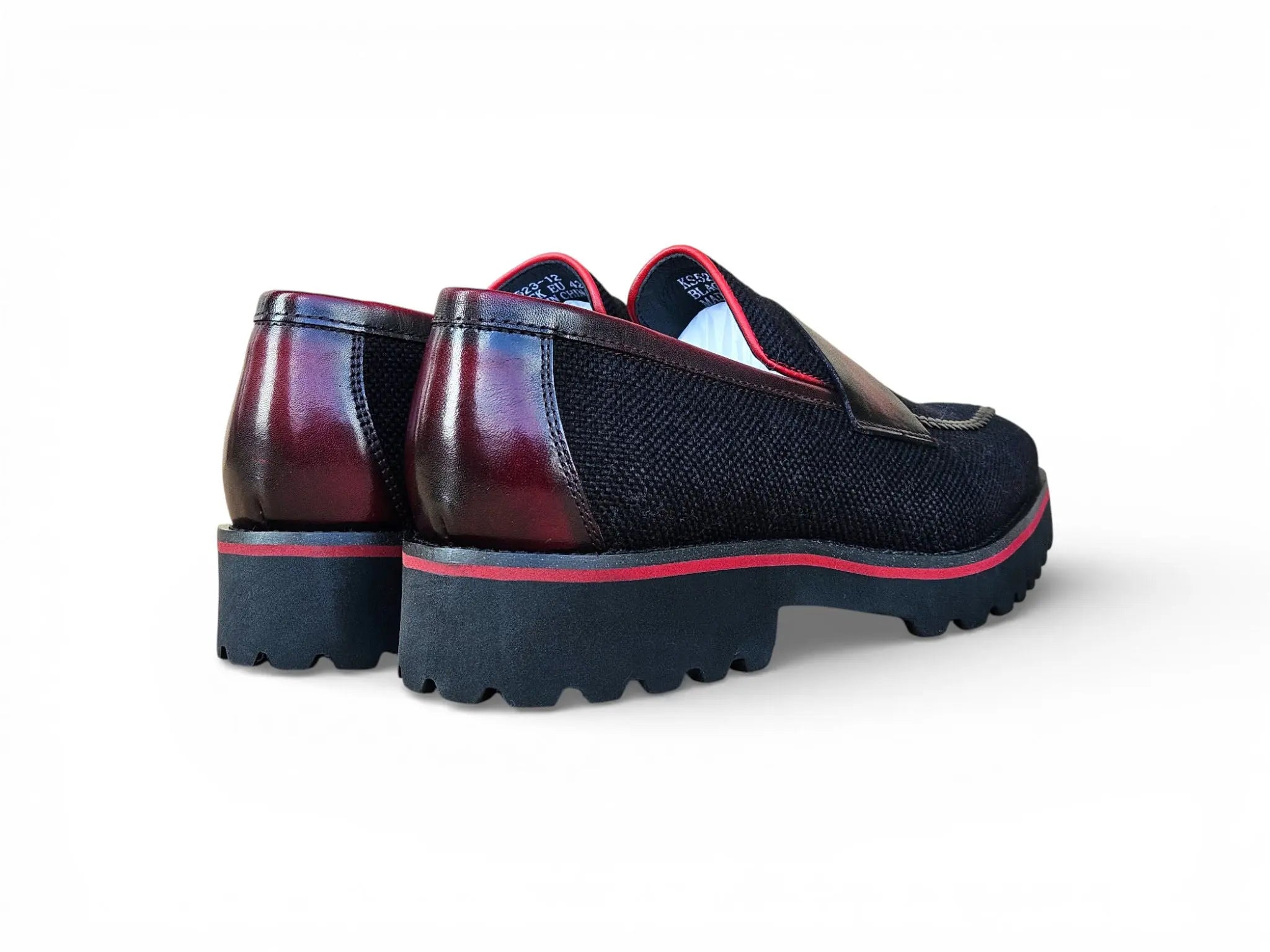 Denim Penny Loafer in Lug Sole Carrucci