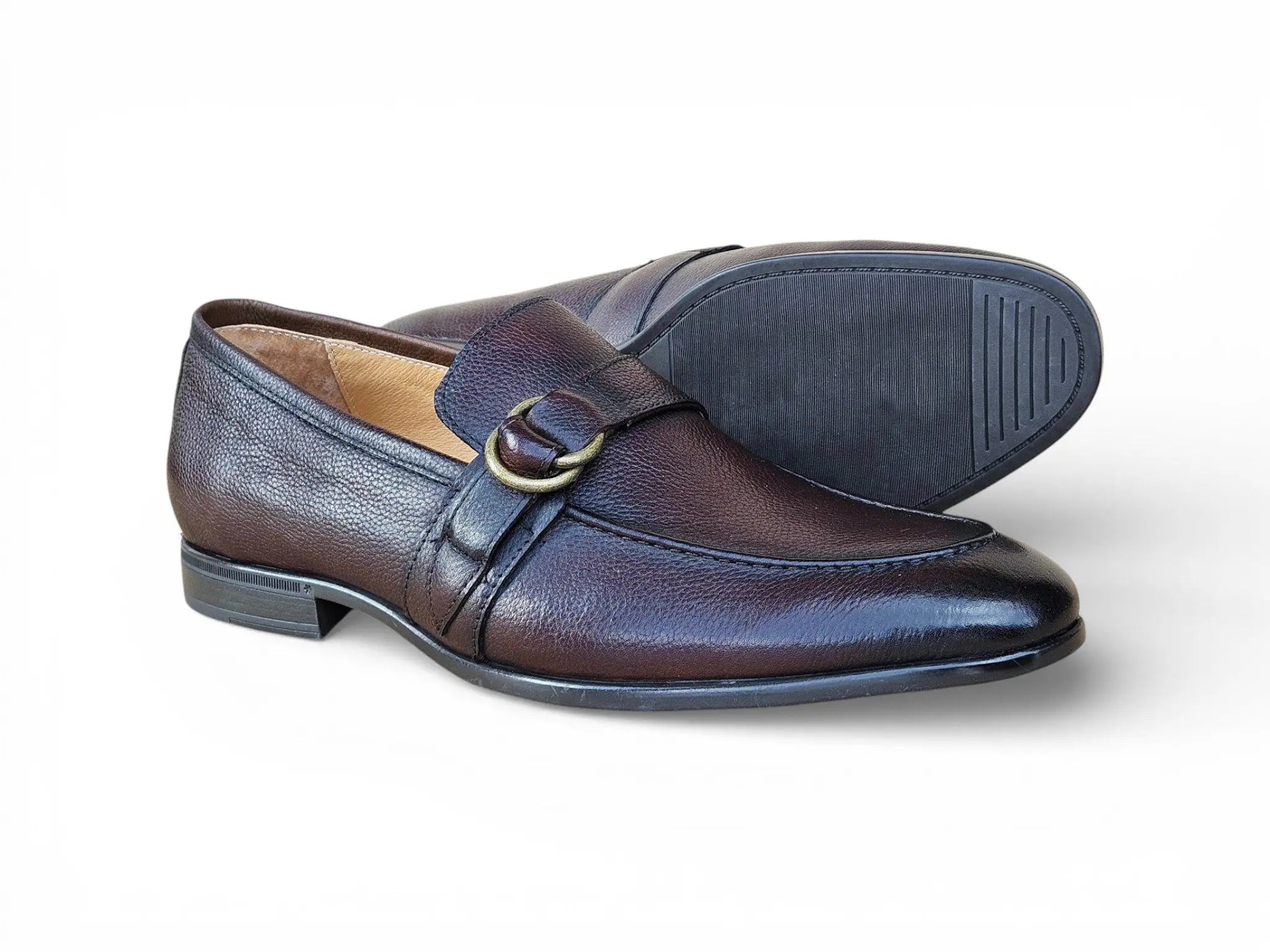 Double D-Ring Buckle Loafer Carrucci